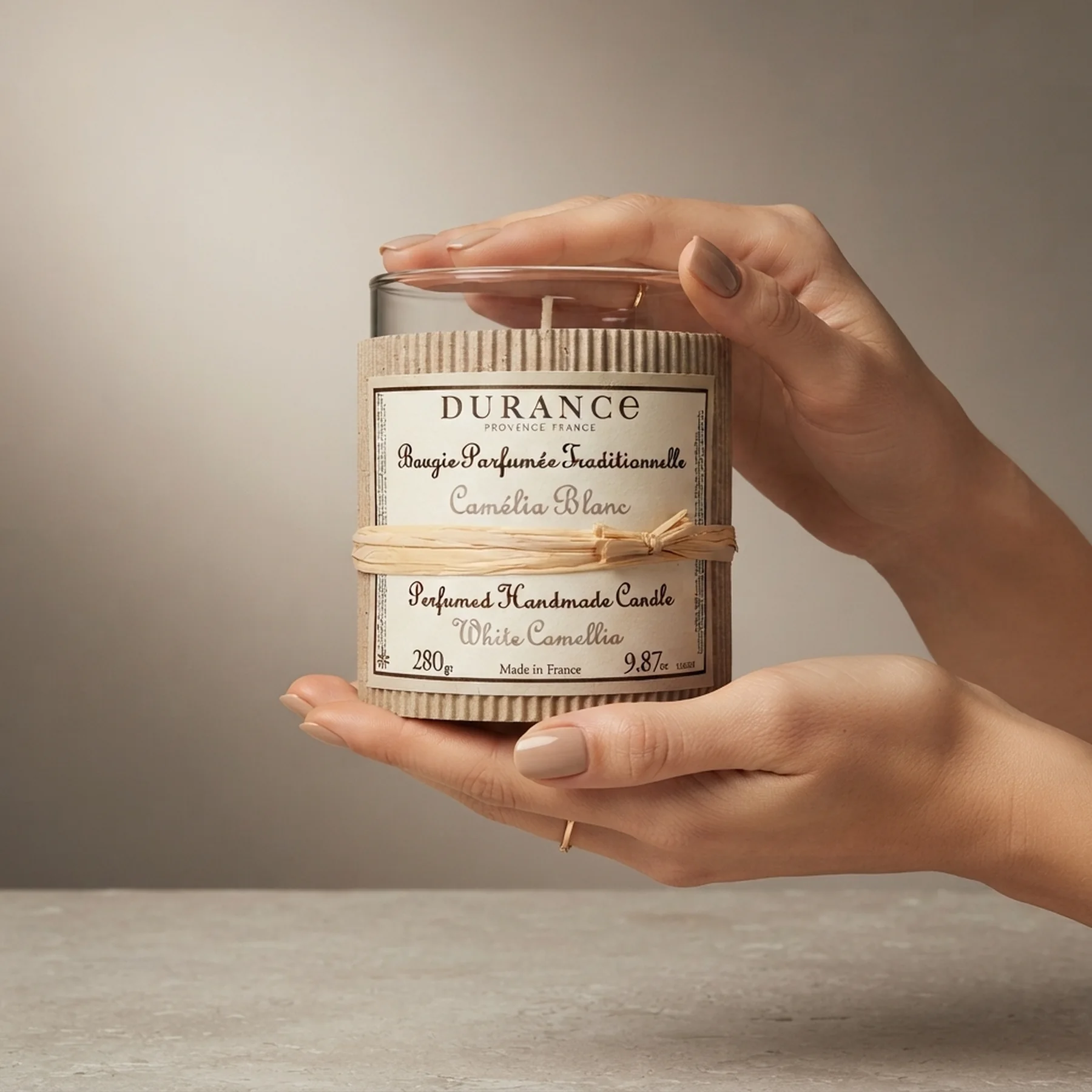 Парфюмированная свеча Durance Wood Wick Scented Candle 280 г Біла Камелія