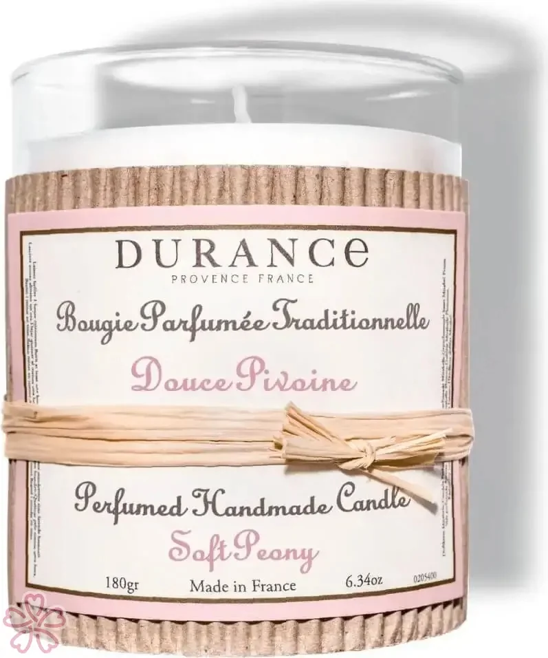 Парфюмированная свеча Durance Wood Wick Scented Candle 280 г Солодка півонія