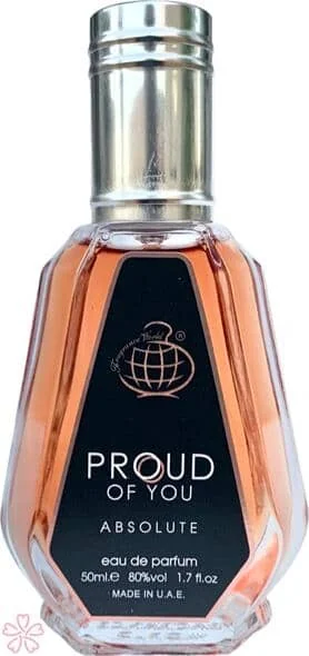 Парфюмированная вода для мужчин Fragrance World Proud of You Absolute 50 мл