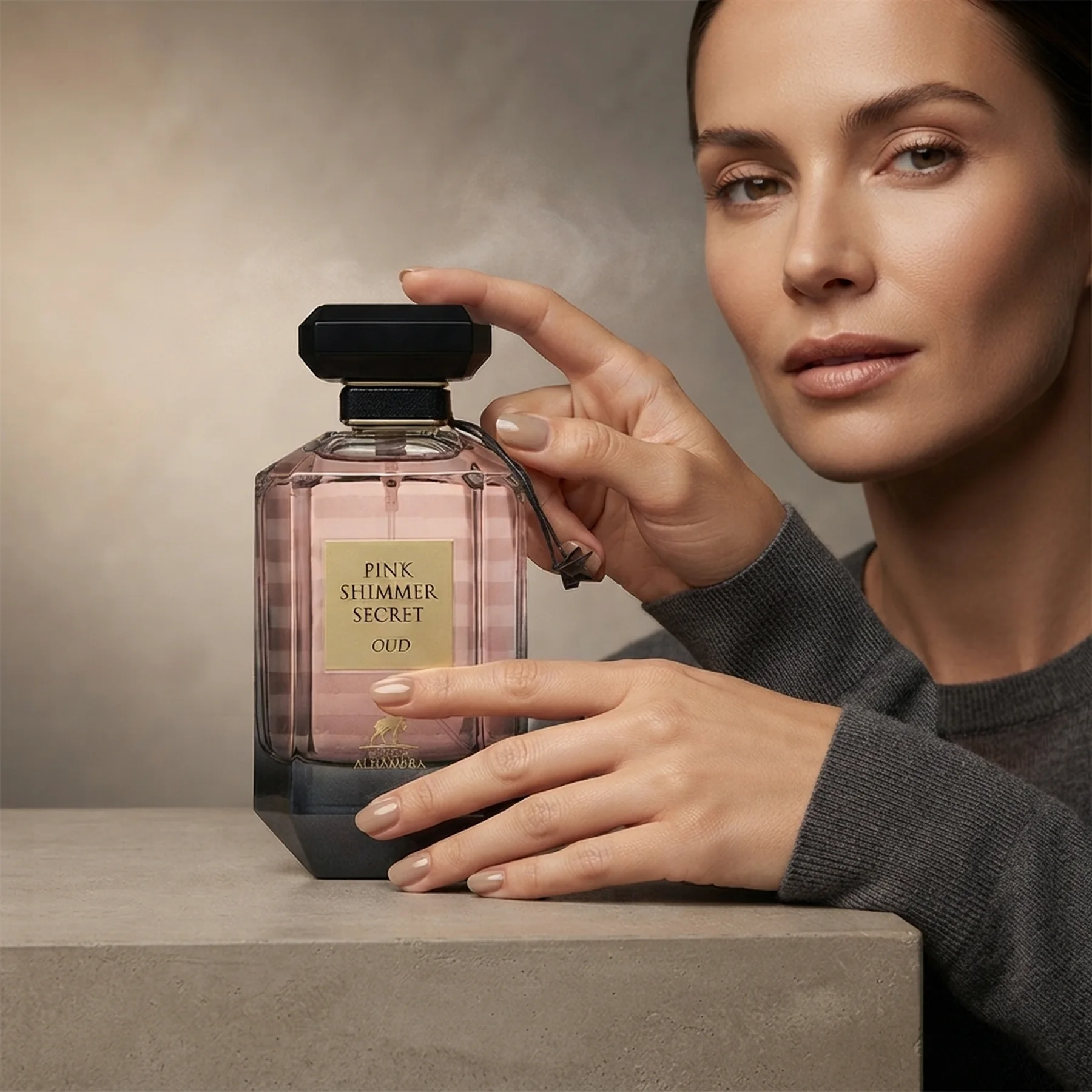 Парфюмированная вода для женщин Alhambra Pink Shimmer Secret Oud 100 мл
