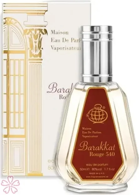 Парфюмированная вода для женщин Fragrance World BaraKKat Rouge 540 50 мл