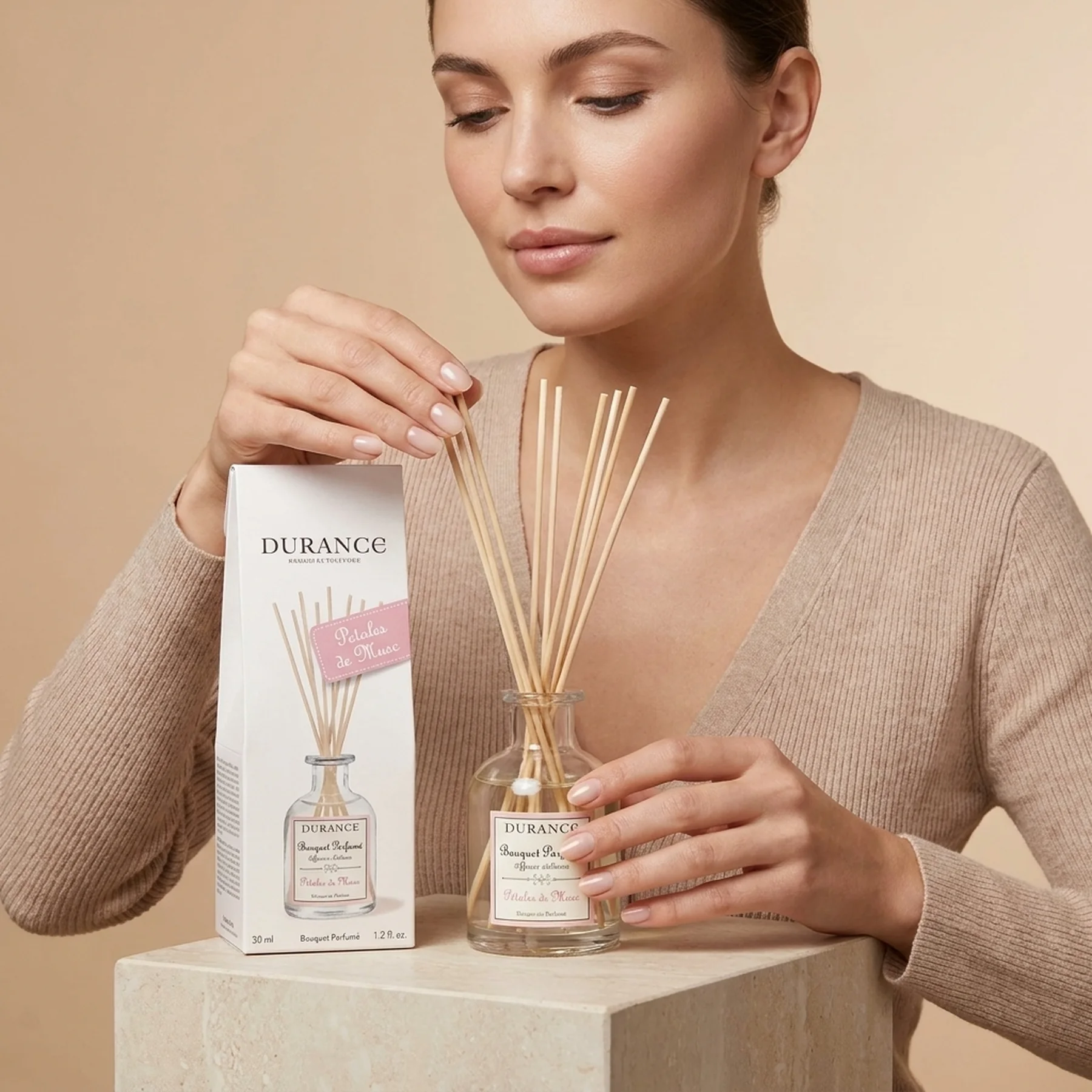 Парфюмированный набор ароматерапия Durance Perfumed Bouquets 100 мл Іскристий мускус