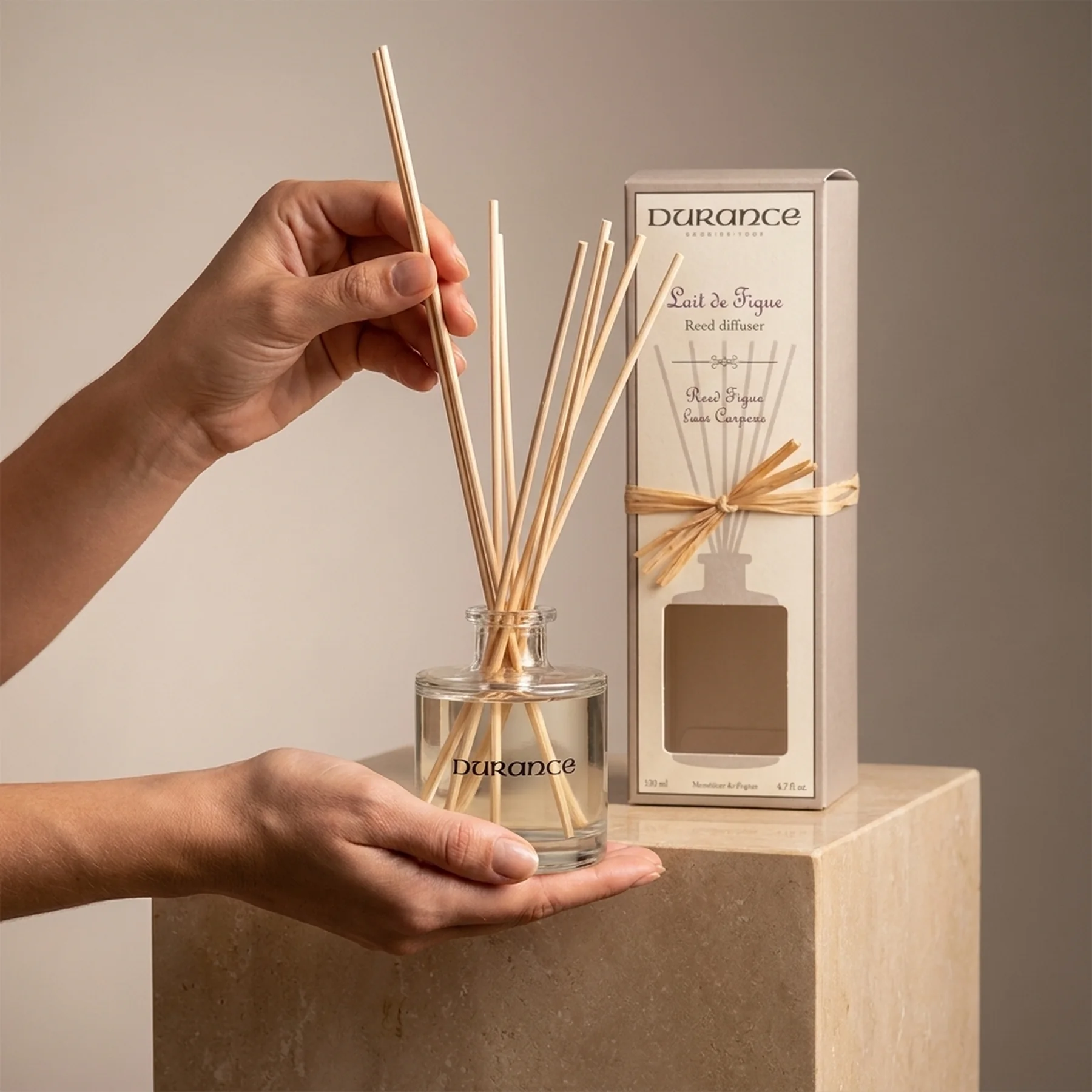 Парфюмированный набор ароматерапия Durance Perfumed Bouquets 100 мл Молочний інжир