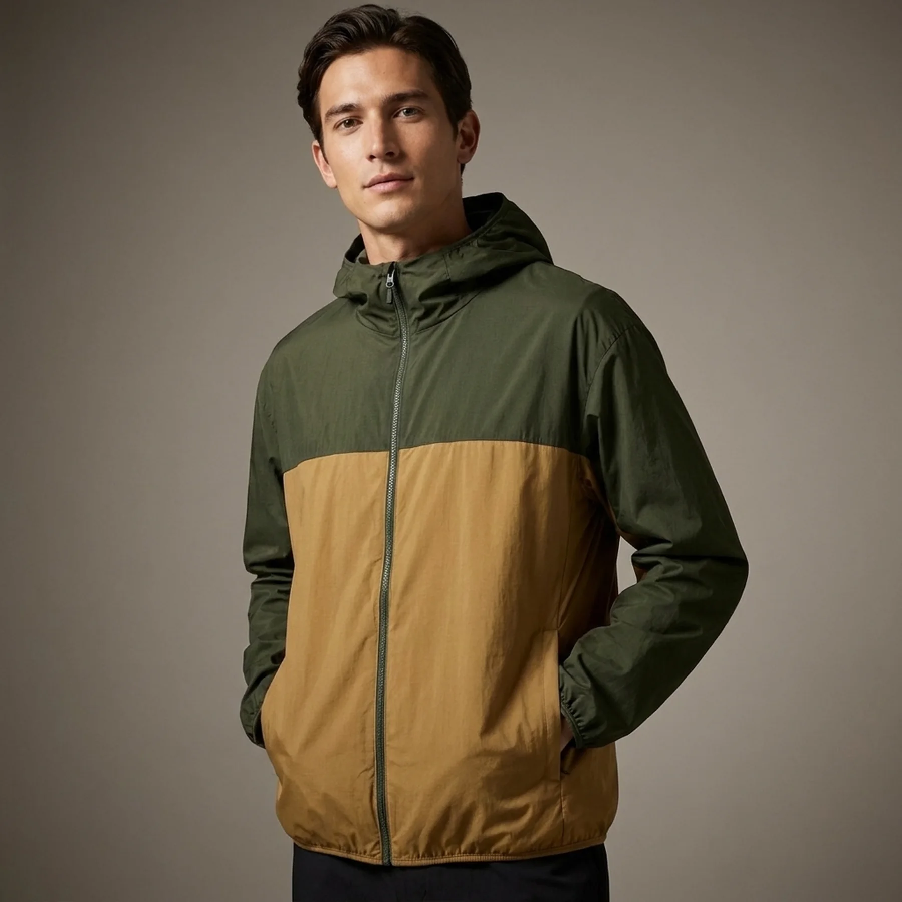 Парку Uniqlo легка куртка ветровка з капюшоном 1159789393