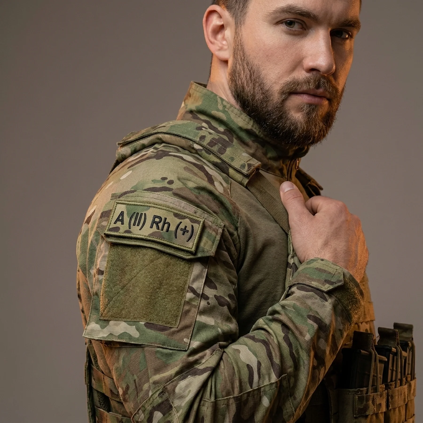 Патч/липучка Camotec Група Крові 2+