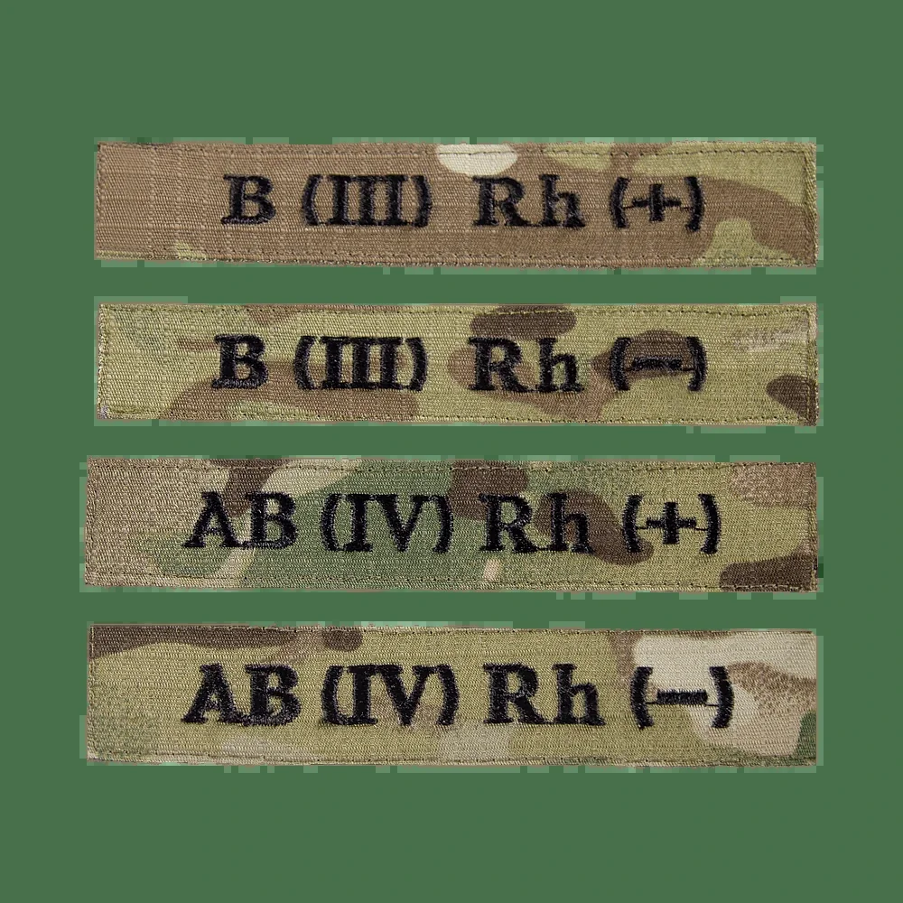 Патч/липучка Camotec Група Крові 2+