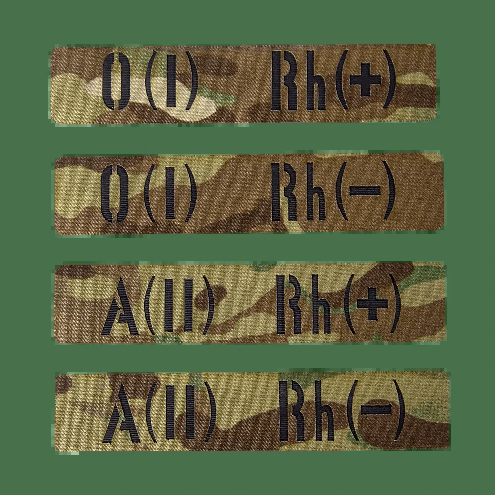 Патч/Липучка Camotec LC Група крові Twill
