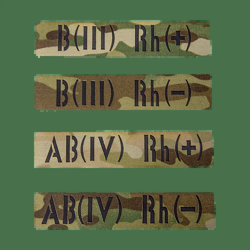 Патч/Липучка Camotec LC Група крові Twill