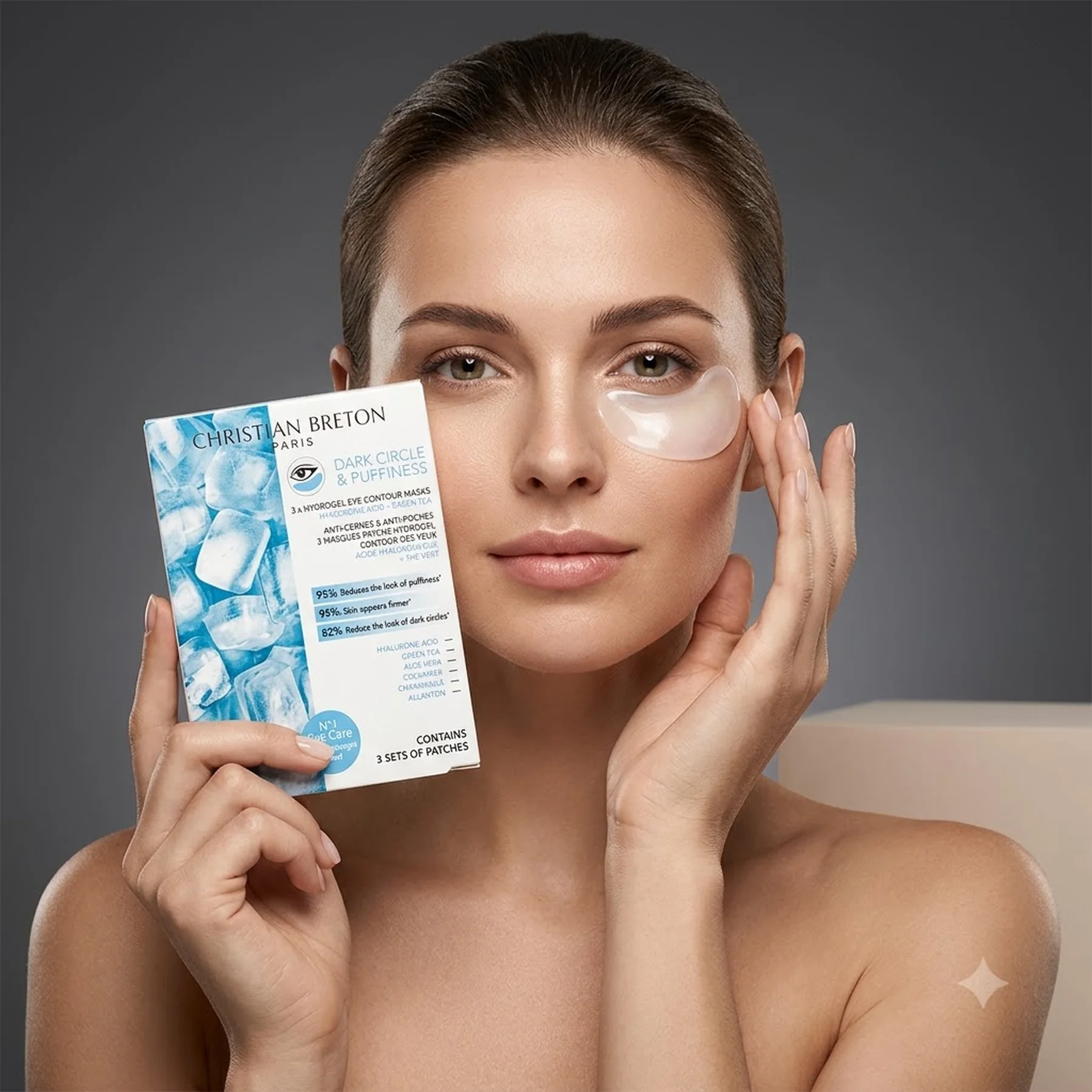 Патчи моментального действия Christian BRETON DARK CIRCLE & PUFFINESS EYE CONTOUR MASK 3 шт.