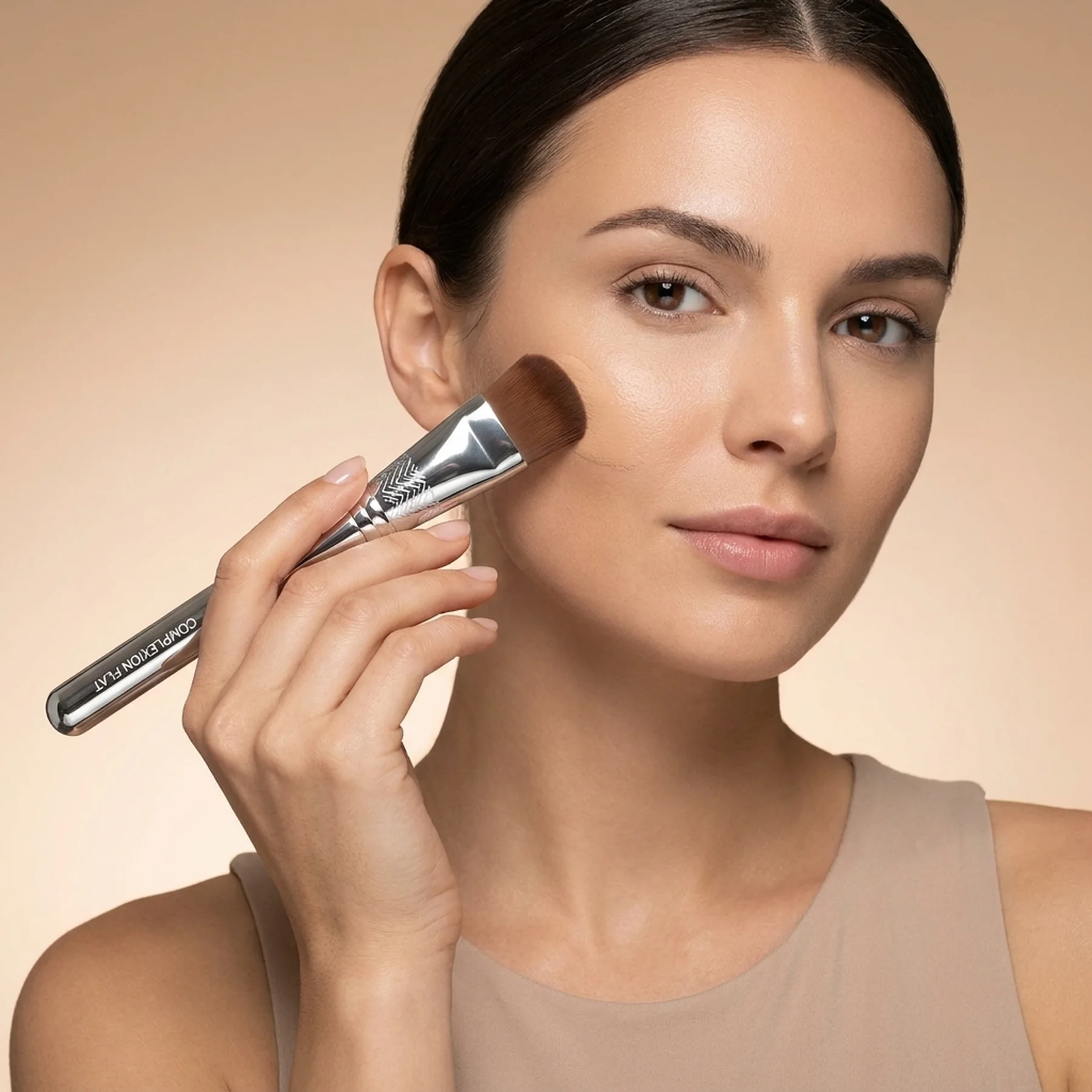 Кисть для макияжа F01, плоская MESAUDA F01 Complexion Flat Brush