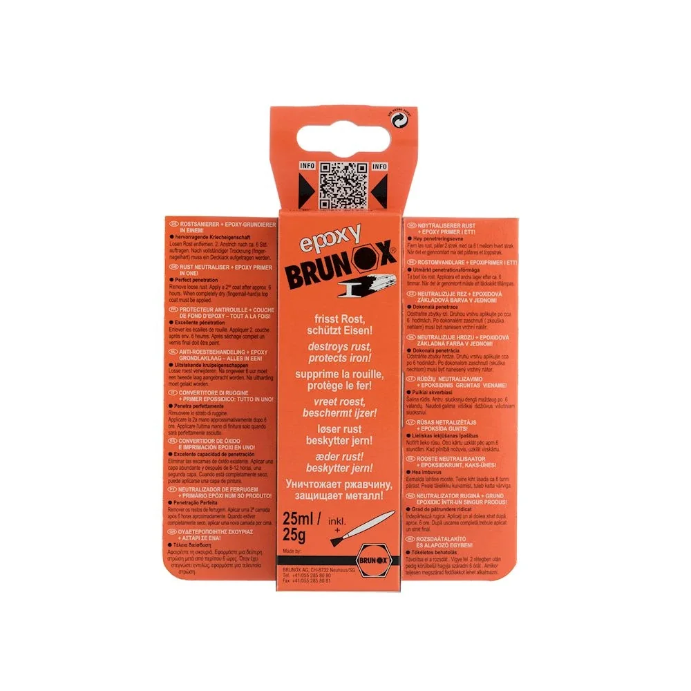 Перетворювач іржі та ґрунтовка з епоксидною смолою Brunox Epoxy 25ml