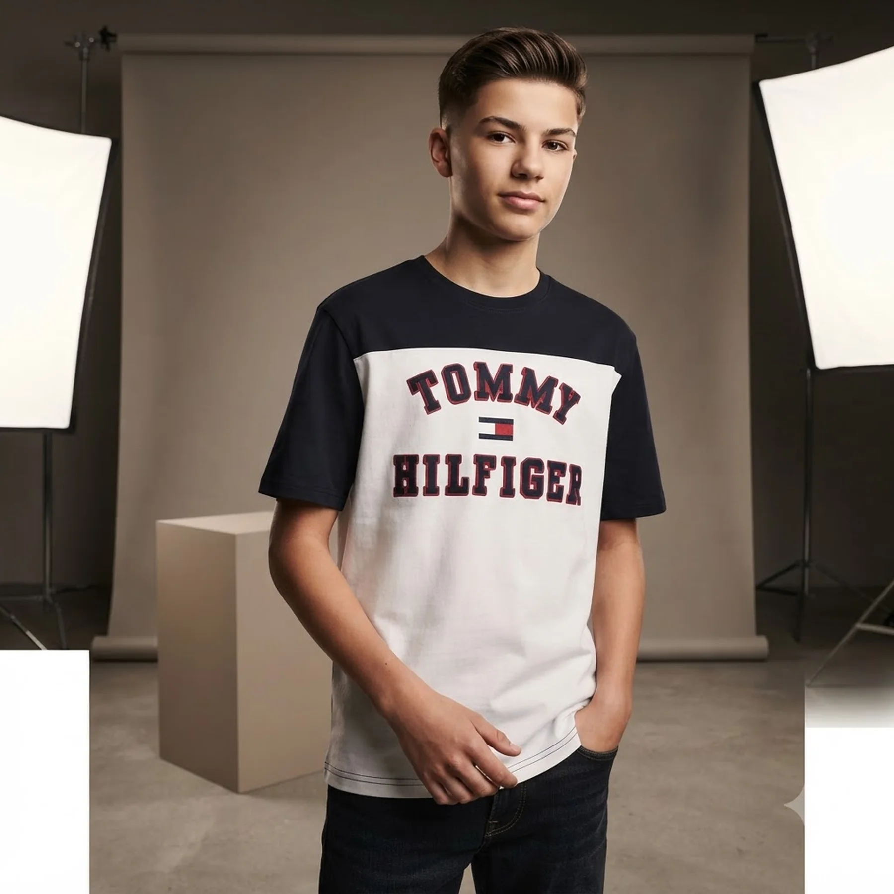 Підліткова футболка Tommy Hilfiger з логотипом 1159843100