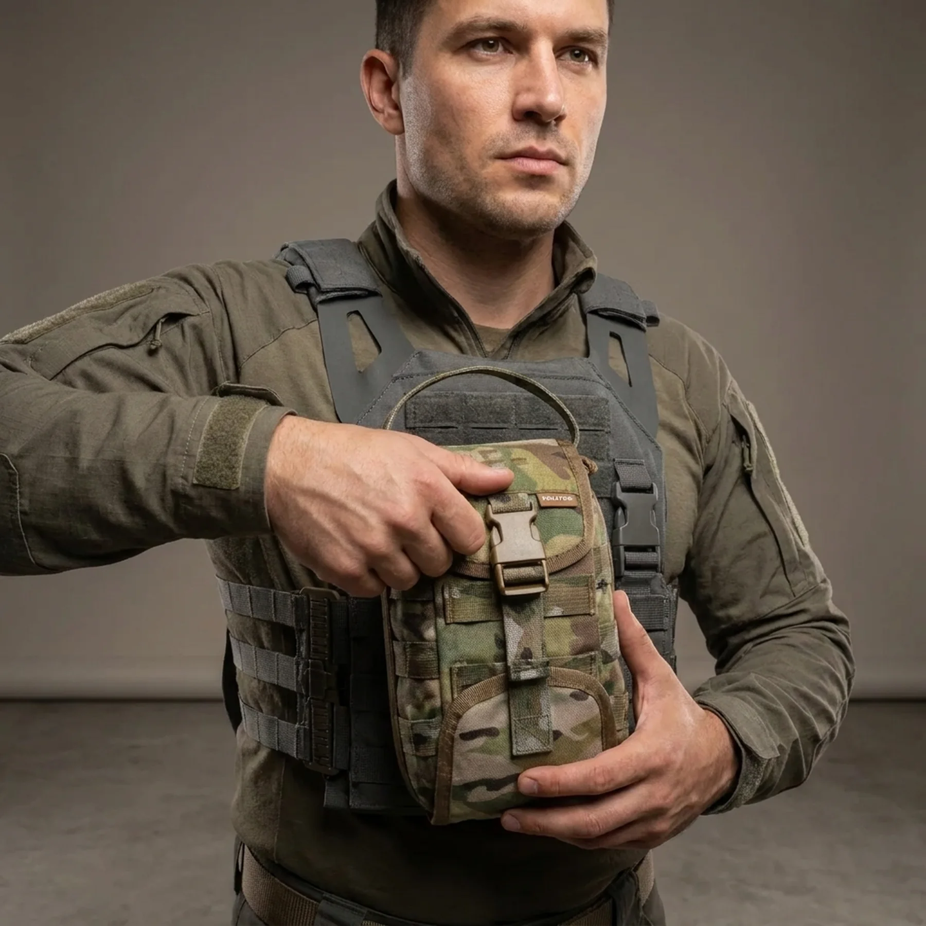 Підсумок аптечка з швидким скиданням Militex Cordura original USA Мультикам