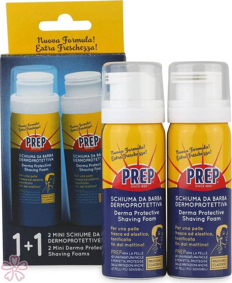 Пена для бритья защитная PREP Derma Protective Shaving Foam 50 мл 2штХ50мл