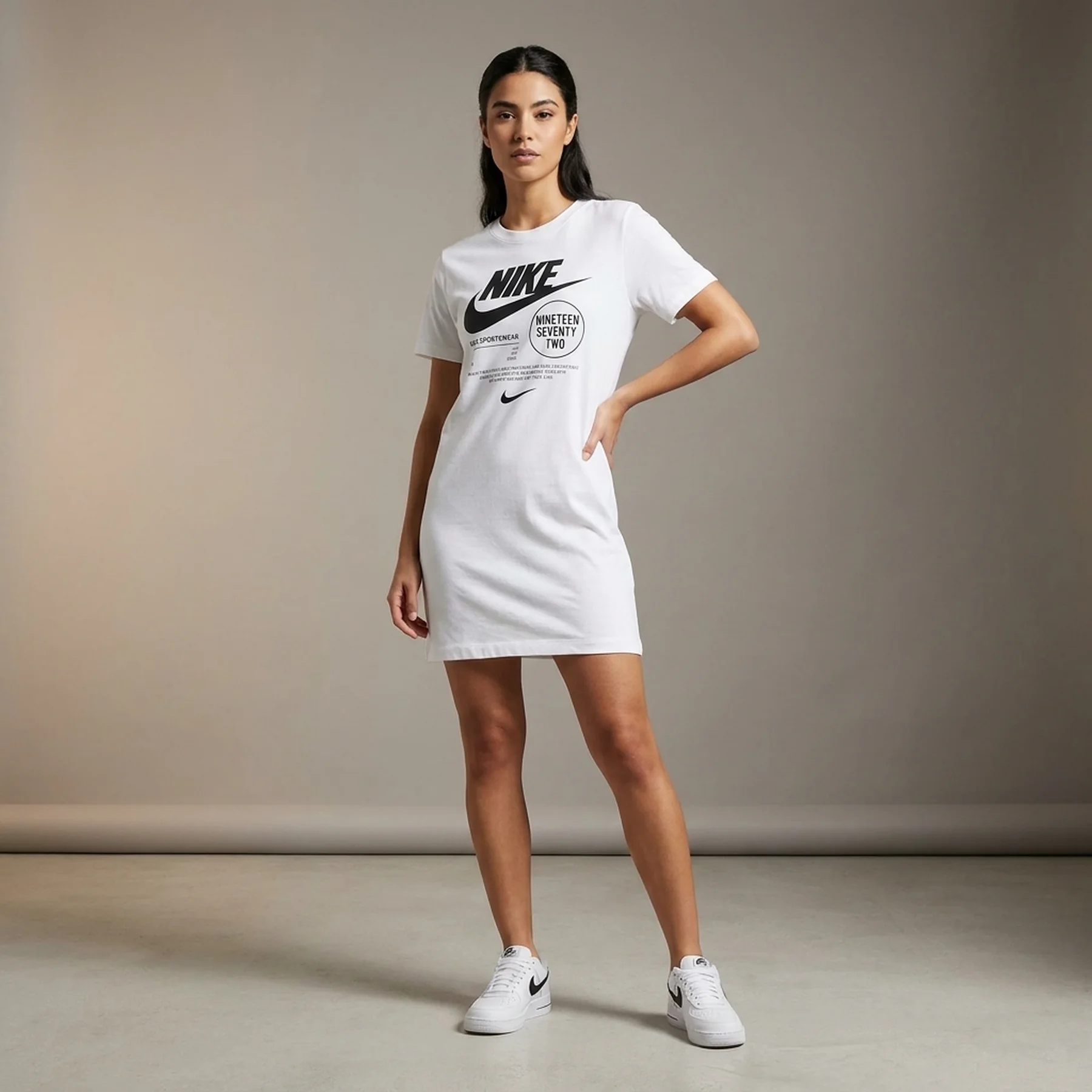 Плаття жіноче Nike Sportswear Short-Sleeve Dress White (HF5955-100)