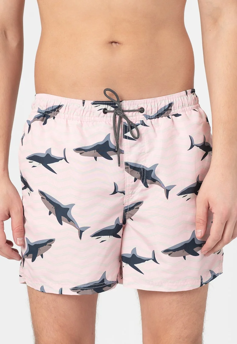 Плавальні шорти JJIBALI JJSWIMSHORTS AKM SEA ANIMALS 12184799 Pink Dogwood Jack & Jones L Розовий