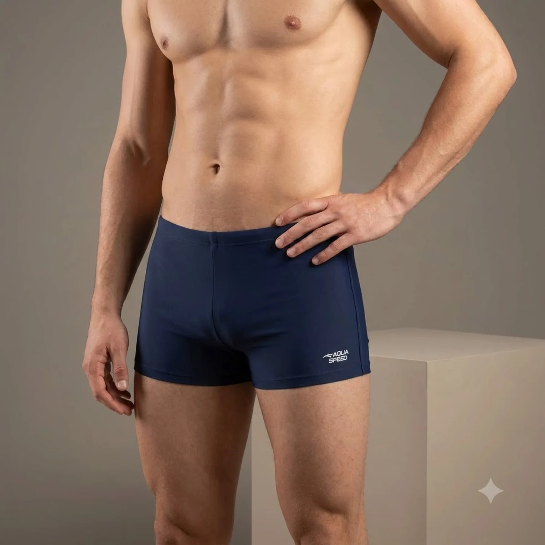 Плавки-боксери для чоловіків AqUnder Armour Speed NIKO 62686 сірий L (78-84 см) (753-05)