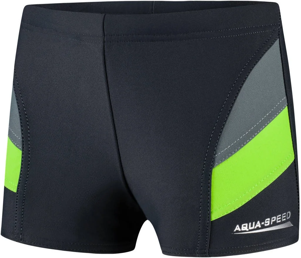 Плавки-боксери для хлопців Aqua Speed ANDY 5595 сірий, зелений Діт 116см