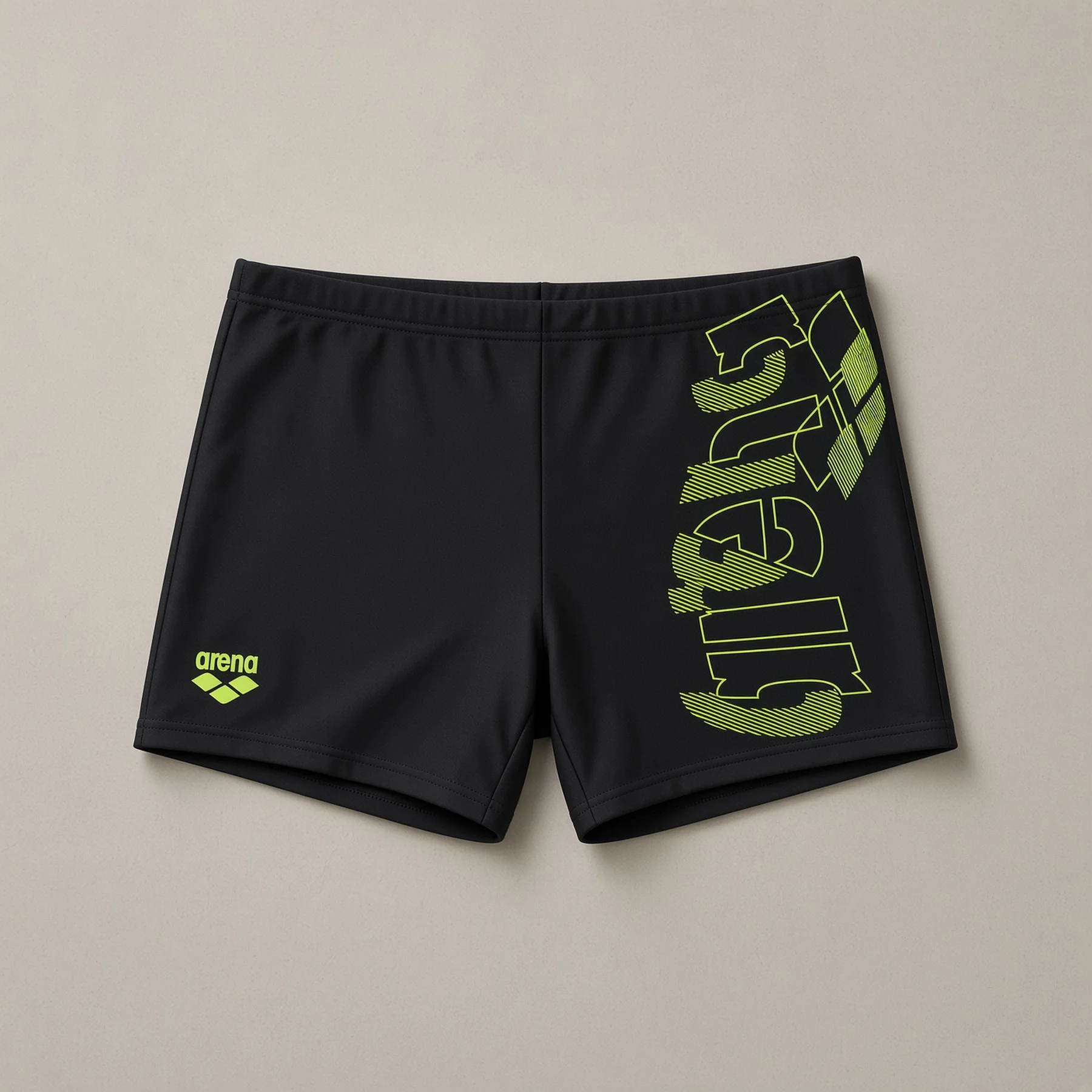 Плавки-шорти для хлопчиків Arena TALES SWIM SHORT чорний, жовтий дитячий 140 см (009087-506)
