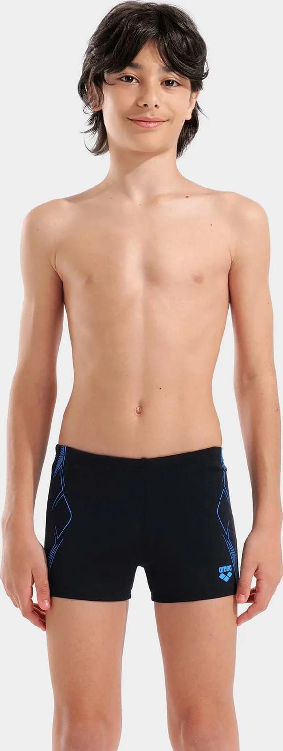 Плавки-шорти для хлопчиків Arena GRAPHIC SWIM SHORT чорний, бірюзовий 116 см