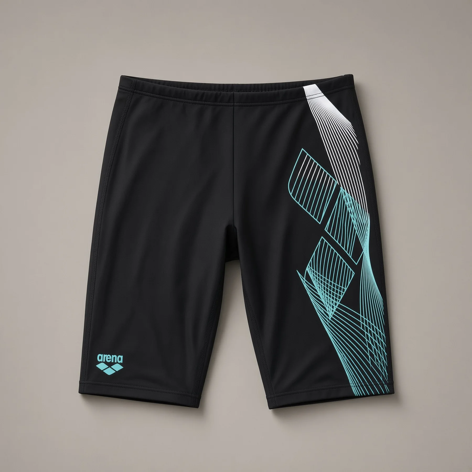 Плавки-шорти для хлопчиків Arena SEA WATER SWIM JAMMER чорний, бірюзовий дитячий 116 см (008995-508)