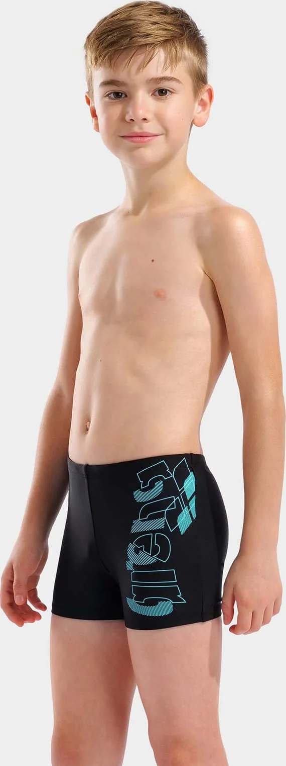 Плавки-шорти для хлопчиків Arena TALES SWIM SHORT чорний, бірюзовий 116 см