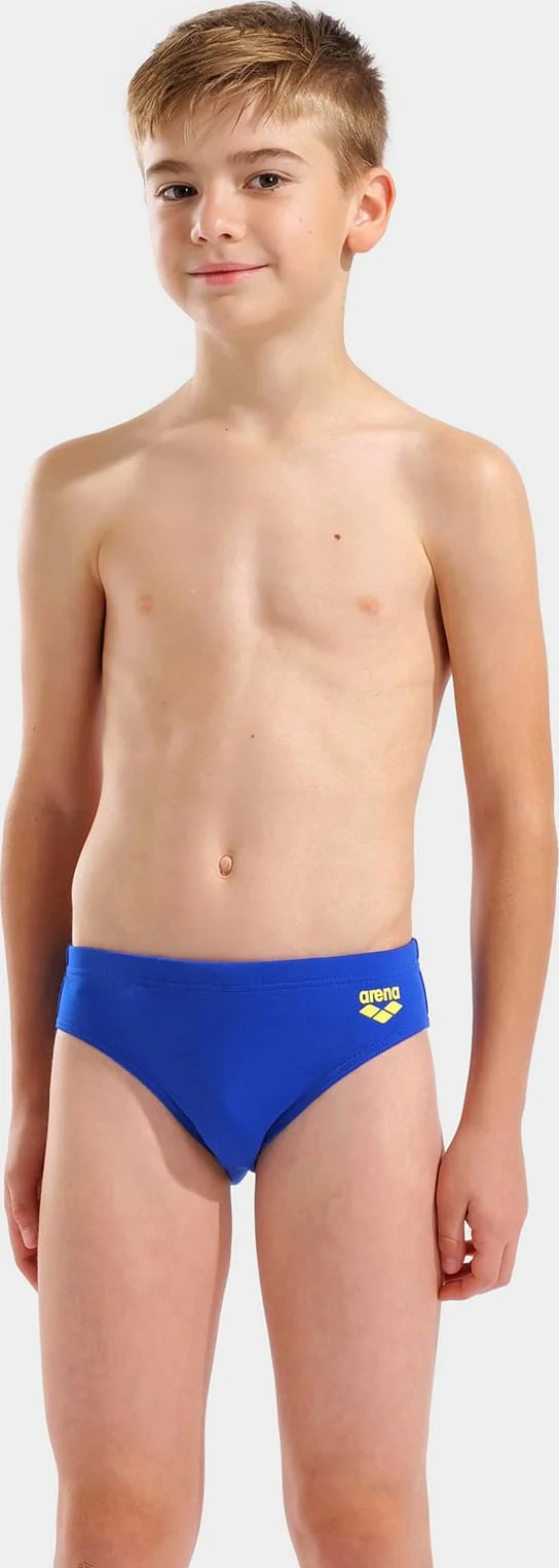 Плавки-сліпи для хлопчиків Arena BRIGHT SWIM BRIEFS синій, жовтий 116 см