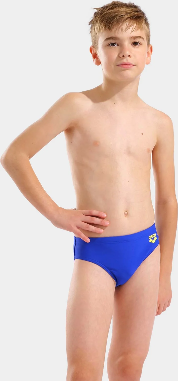 Плавки-сліпи для хлопчиків Arena TALES SWIM BRIEFS синій, жовтий 128 см