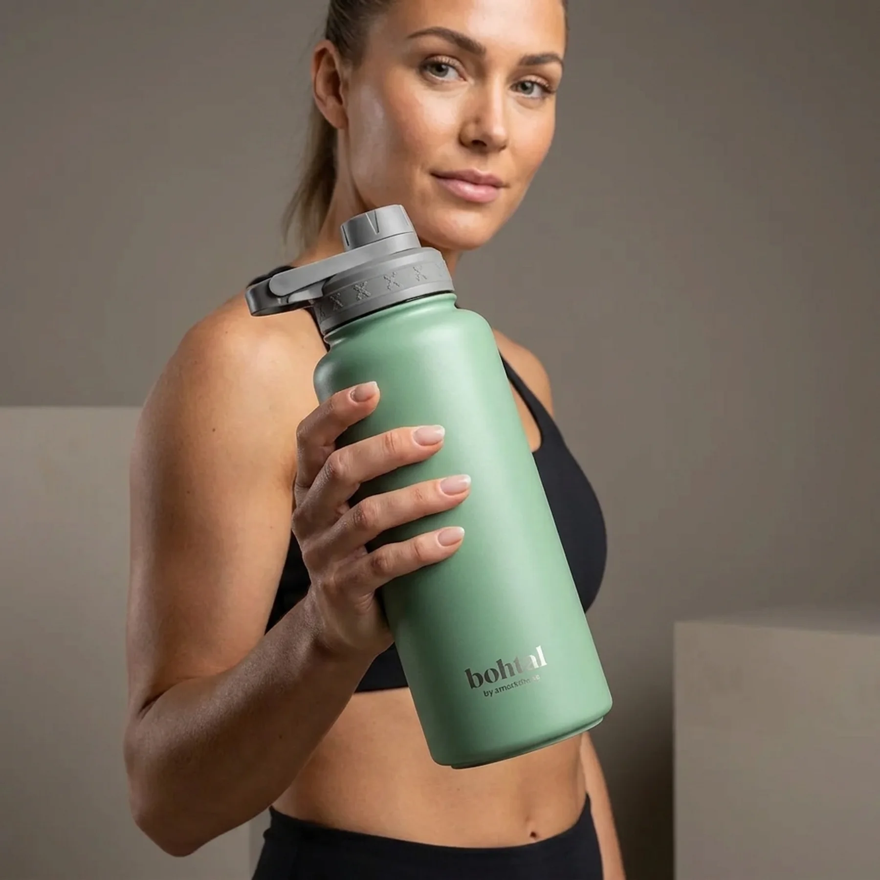 Пляшка для води металева з подвійною вакуумною ізоляцією Bohtal Insulated Sports Bottle 960 ml/32 oz Green