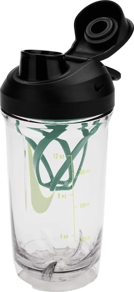 Пляшка Nike TR RECHARGE SHAKER BOTTLE 16 OZ прозорий, чорний, зелений, жовтий 470 мл