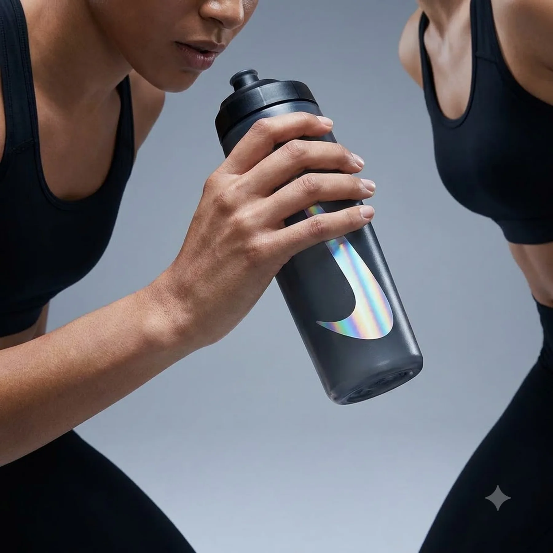 Пляшка Nike REFUEL BOTTLE LOCKING LID 24 OZ антрацит, чорний, сріблястий Уні 709 мл