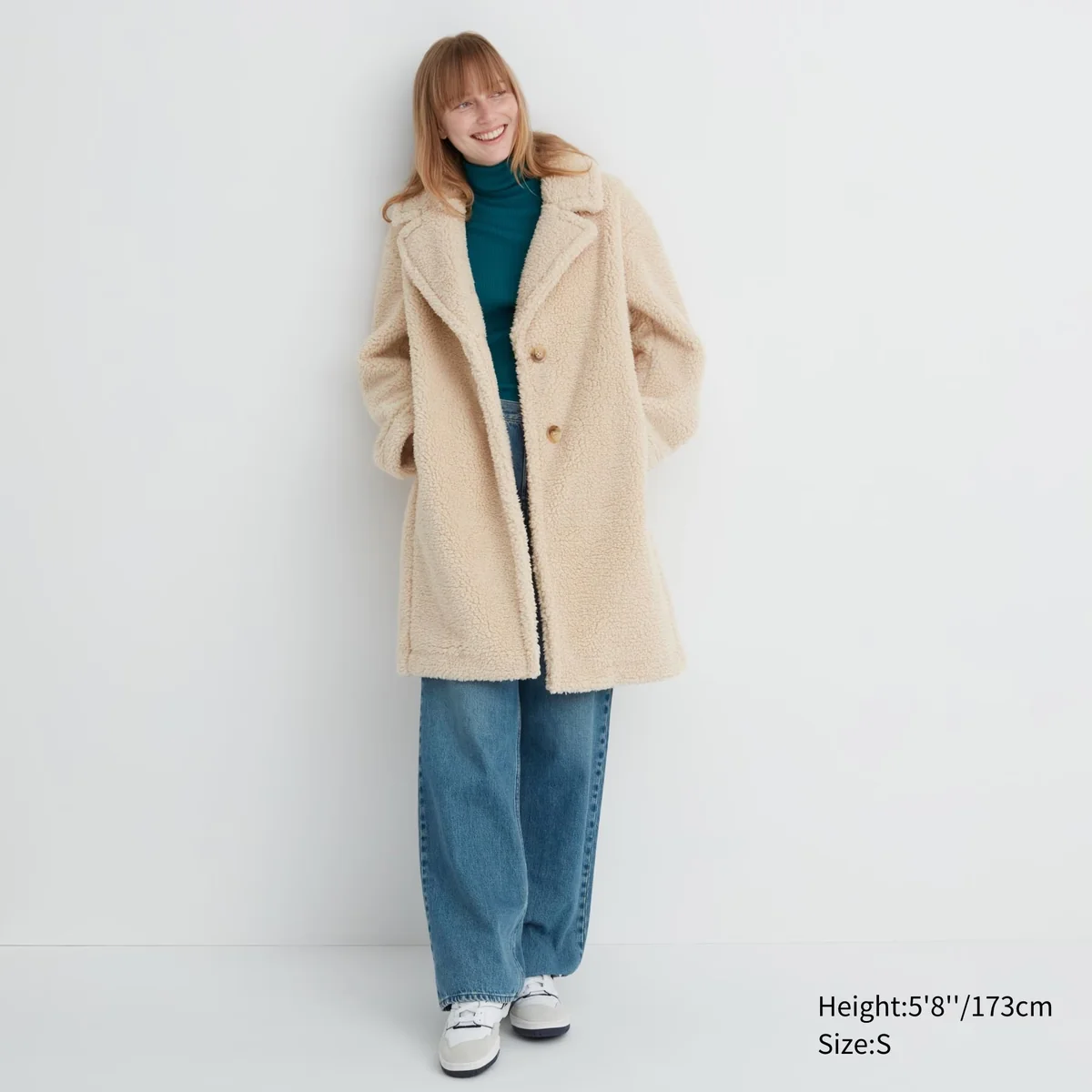 Плюшеве пальто Uniqlo Teddy на флісі 1159797608
