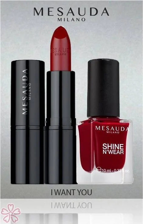 Подарочный набор MESAUDA I Want You Kit Помада 508 Roulette + Лак 204 Rouge Laque