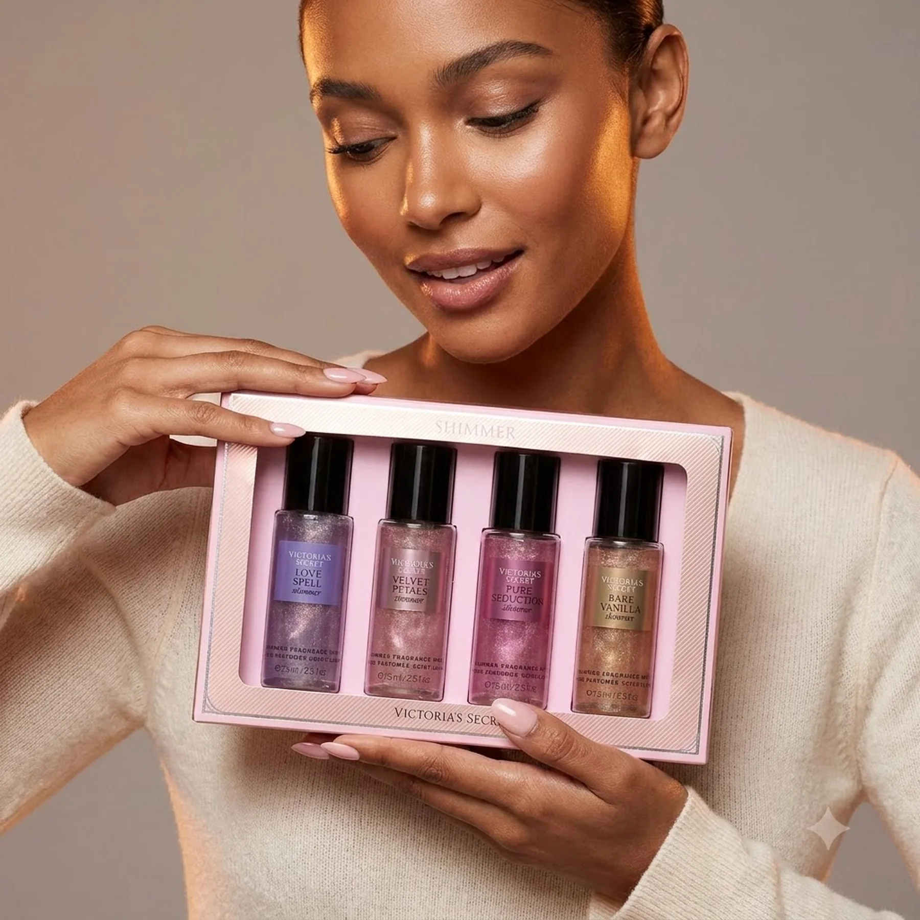 Подарунковий набір містів з шиммером Victoria's Secret 4 аромату 1159858687 (Різні кольори One Size)