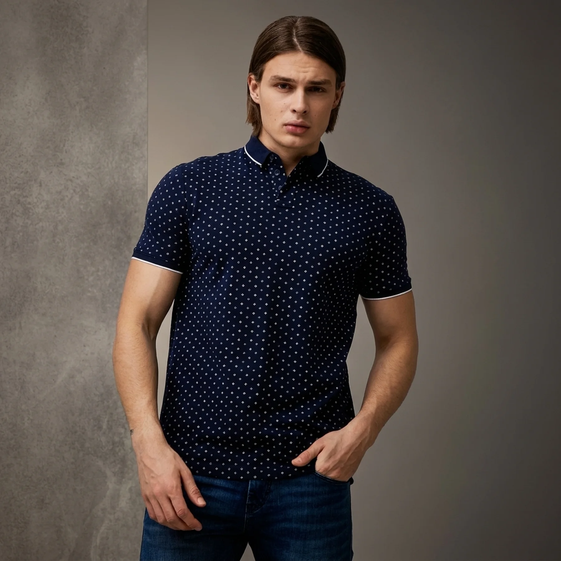 Поло 1024053-26080 Tom Tailor XXL Темно-синій