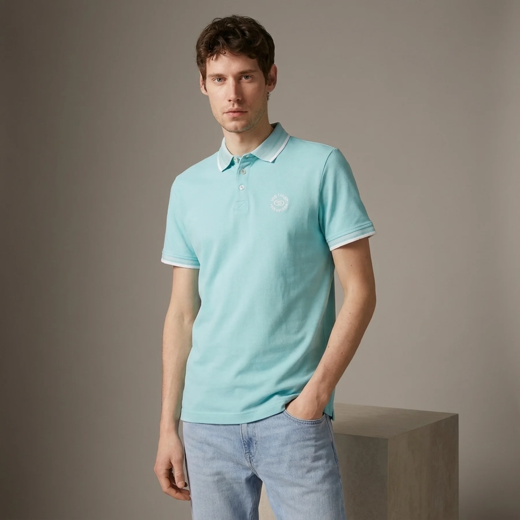 Поло 1035575-31046 Tom Tailor XXL Блакитний