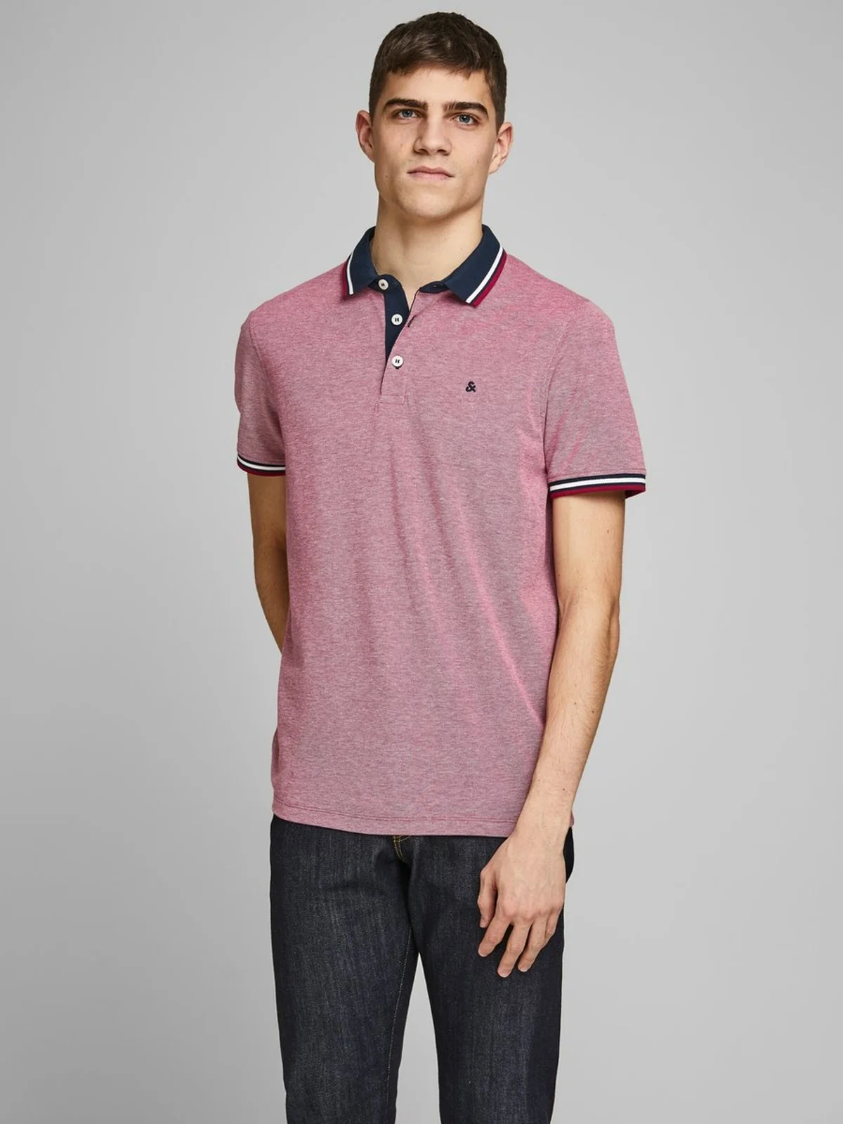 Поло 12136668RioRed Jack & Jones L Розовий