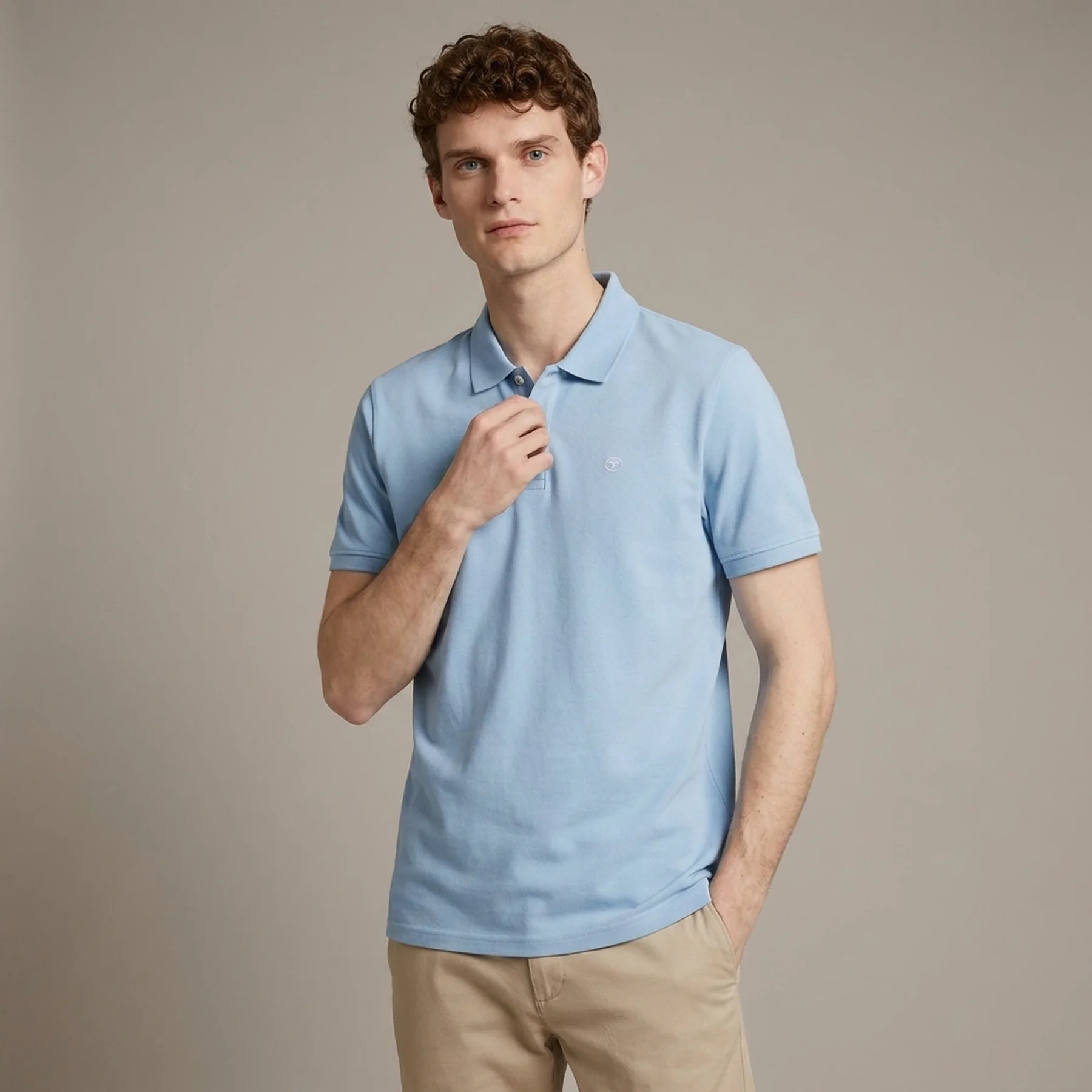 Поло Basic Polo Shirt 1031006-32245 Tom Tailor XXL Блакитний