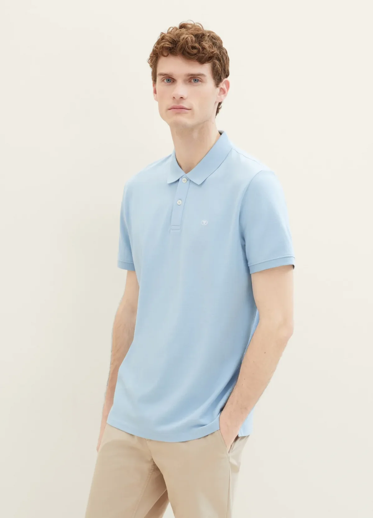 Поло Basic Polo Shirt 1031006-32245 Tom Tailor XXL Блакитний