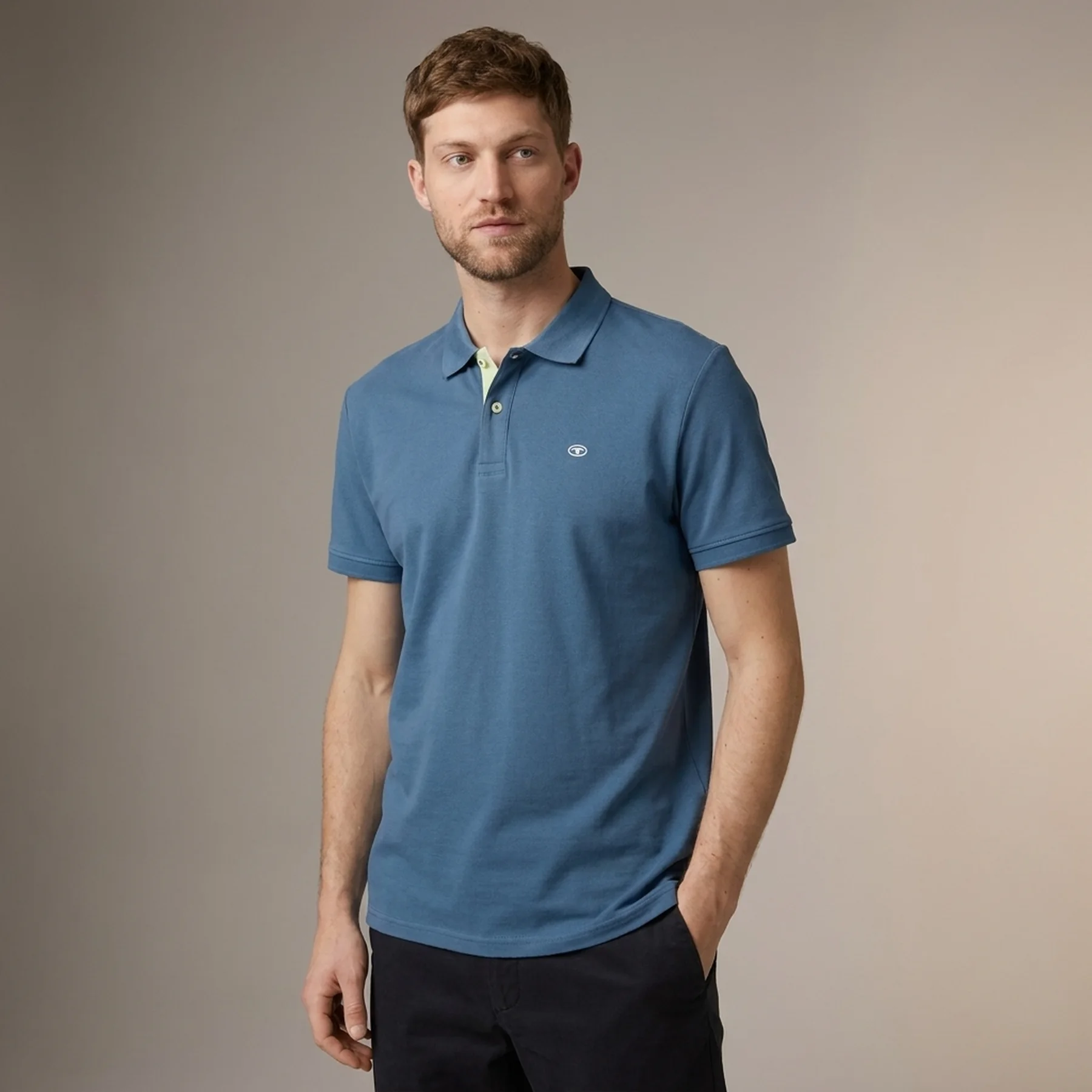 Поло Basic Polo Shirt 1031006-36985 Tom Tailor XXL Синій