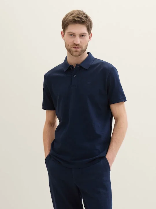Поло Basic Polo Shirt 1031006ХХ10302 Tom Tailor XXL Темно-синій