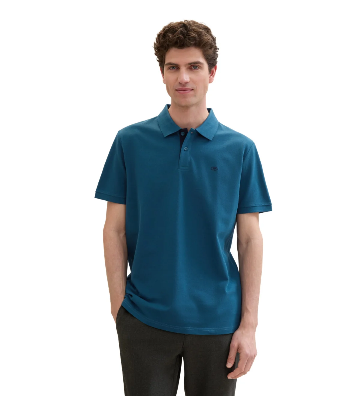 Поло Basic Polo Shirt 1031006ХХ13353 Tom Tailor XXL Синій