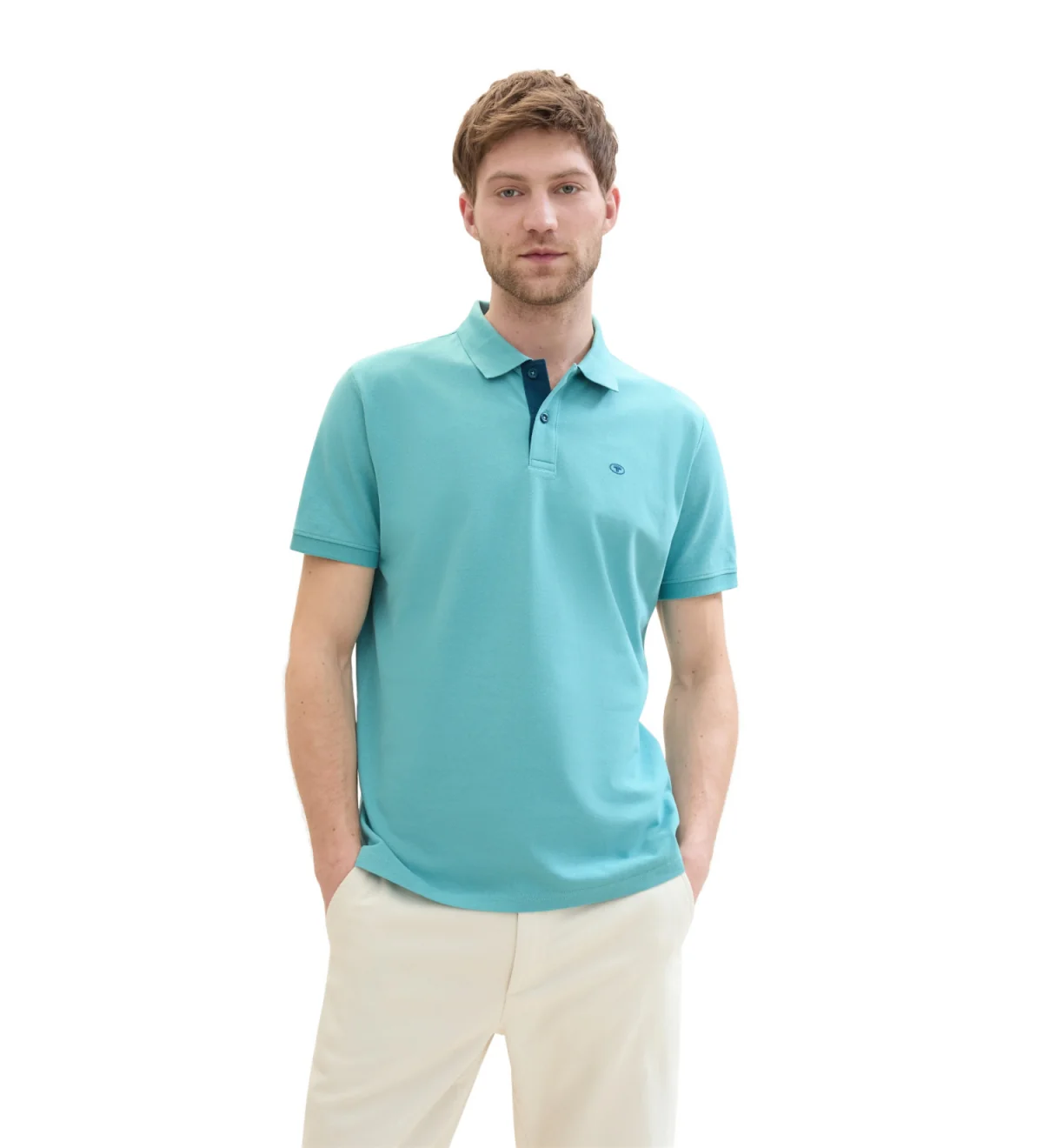 Поло Basic Polo Shirt 1031006ХХ35272 Tom Tailor L Блакитний