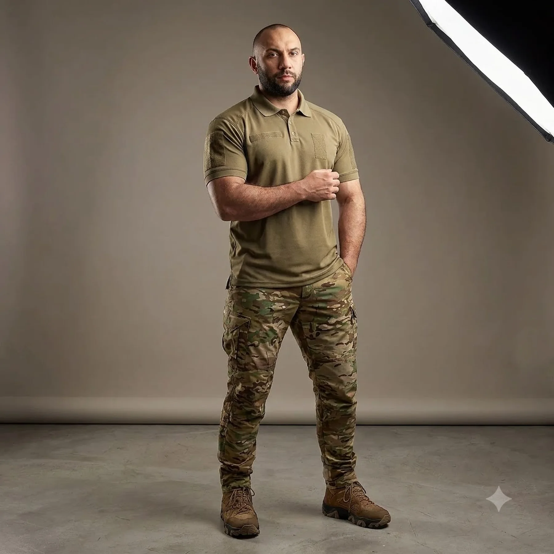 Поло Camotec Army ID 2.0 CoolPass Pique LT