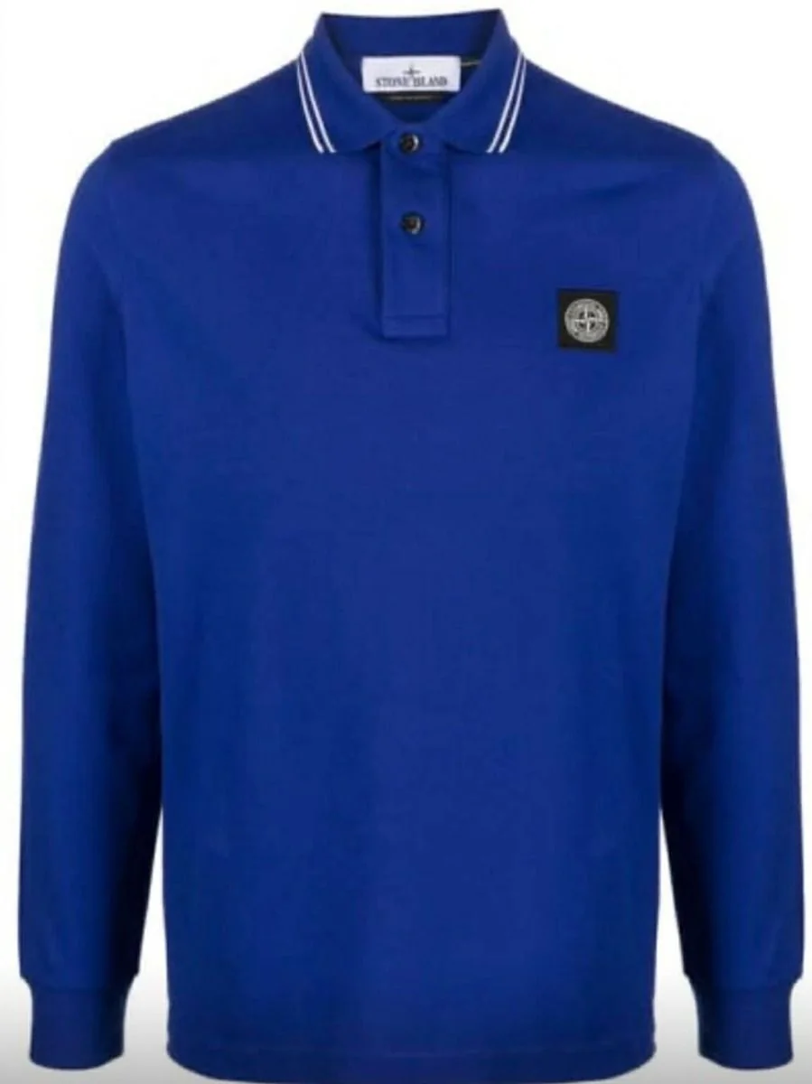 Поло чоловіче Stone Island Blue Polo Shirt