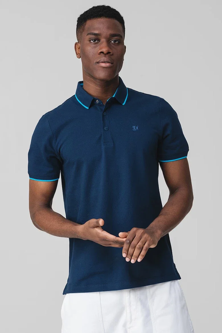 Поло Cotton blend polo shirt 2161571-5852 s.Oliver XXL Темно-синій