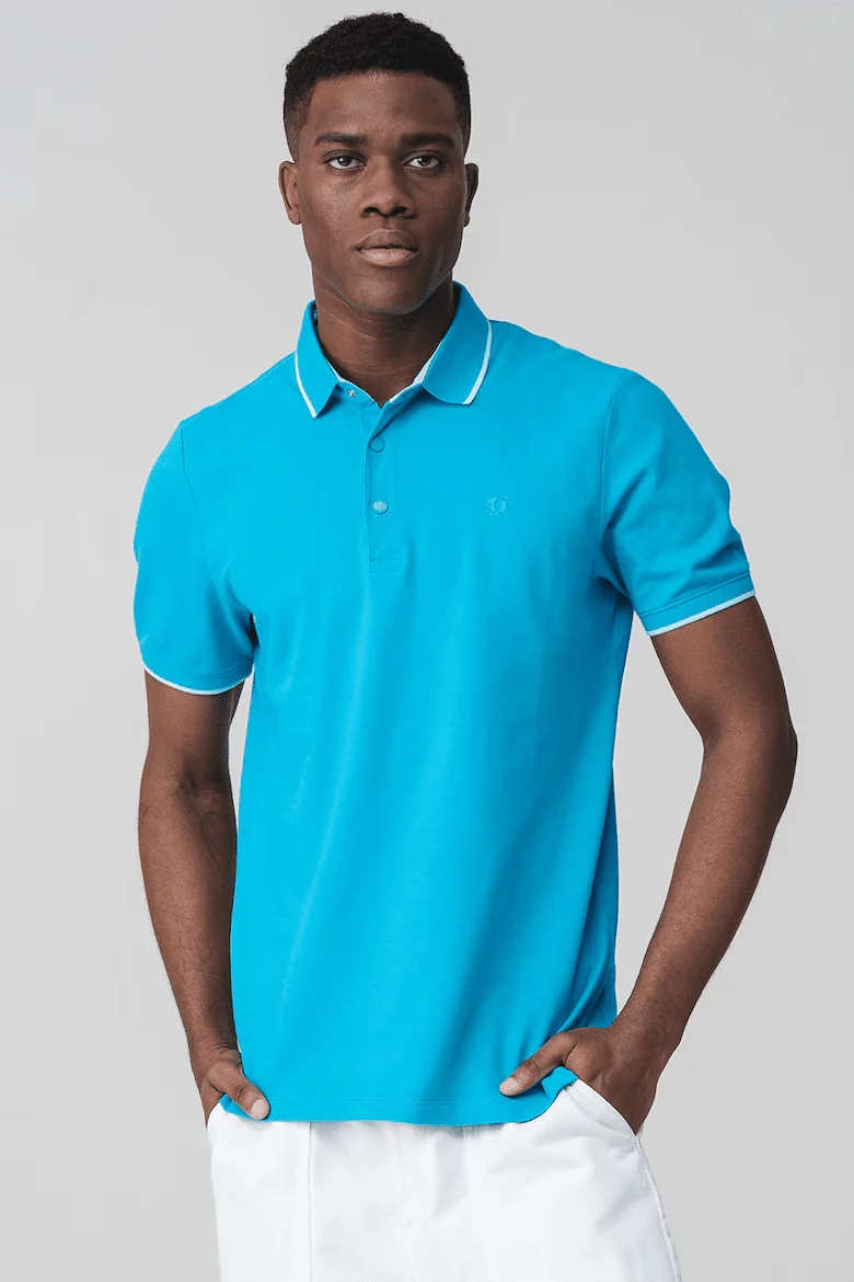 Поло Cotton blend polo shirt 2161571-6259 s.Oliver XXL Блакитний