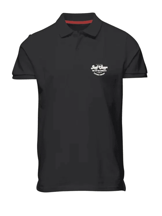 Поло JJANDY POLO SS 12223714-Black-Print:SMALL scale Jack & Jones M Чорний