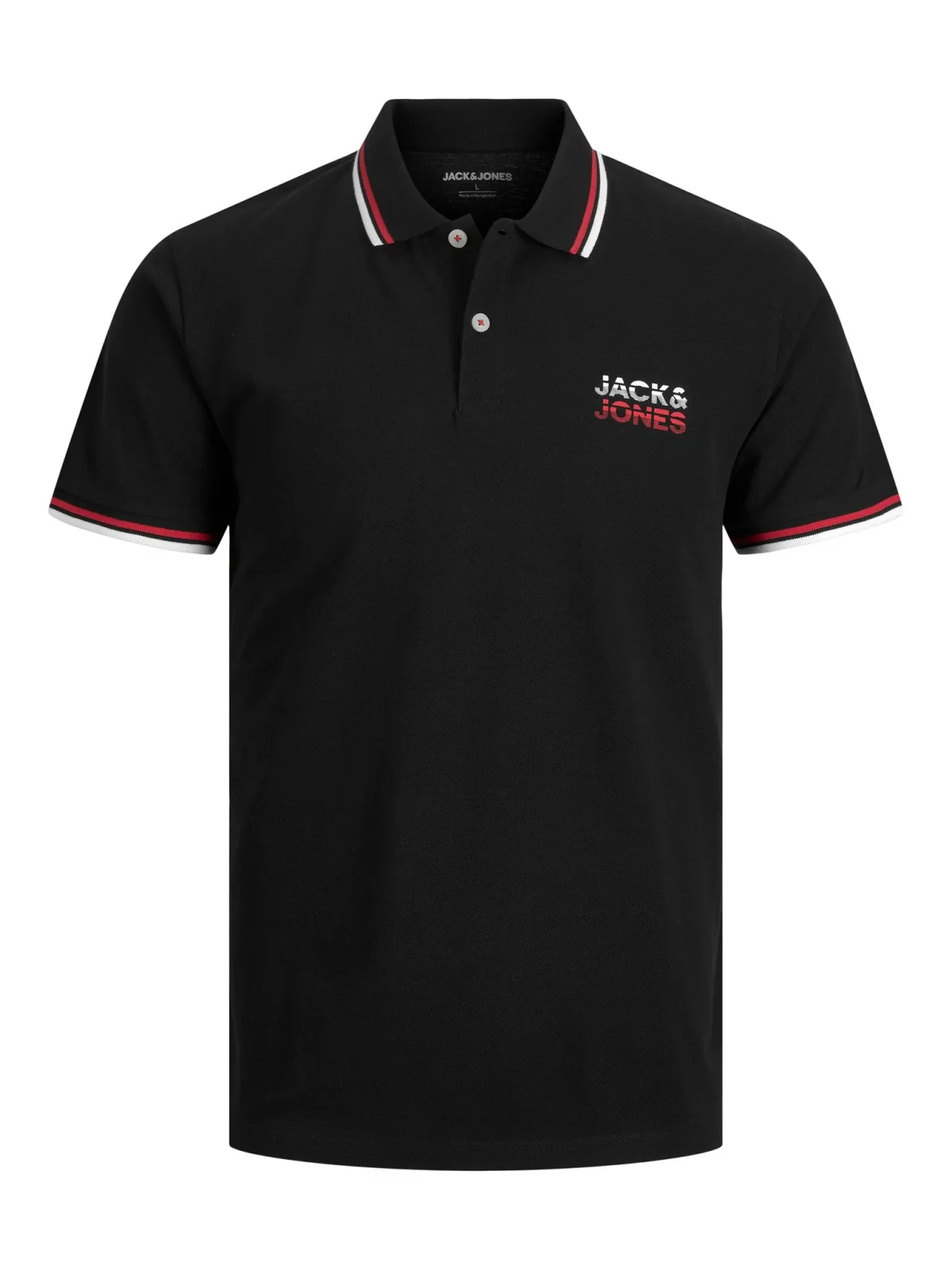 Поло JJATLAS POLO SS 12221012-Black Jack & Jones M Чорний