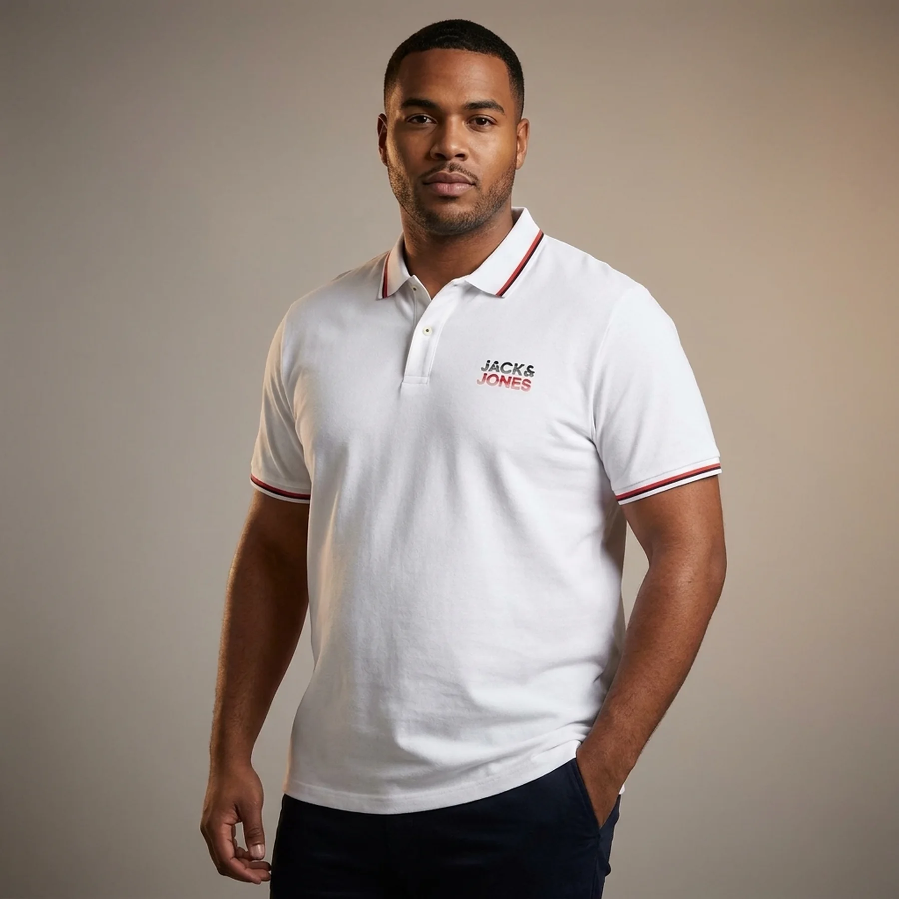 Поло JJATLAS POLO SS 12221012-White Jack & Jones XXL Білий